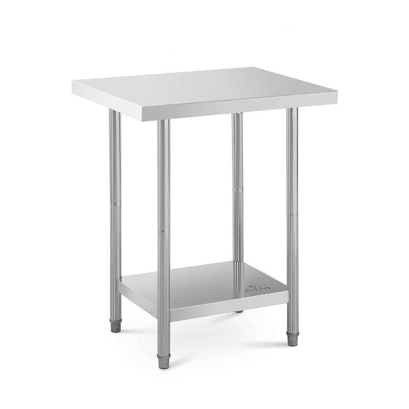 TABLE DE TRAVAIL ACIER INOXYDABLE INOX 76 X 61 CM CAPACITÉ DE 400 KG PROFESSIONNEL 14_0005084_0