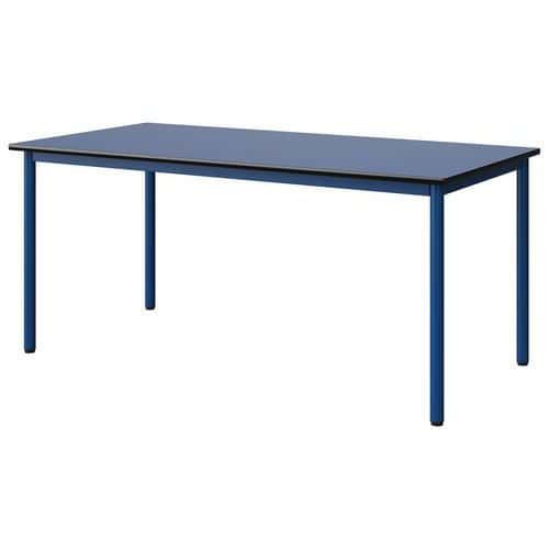 TABLE MALIBU 160X80 T5 4P STRA BLEU U525/NOIR BLEU 5005