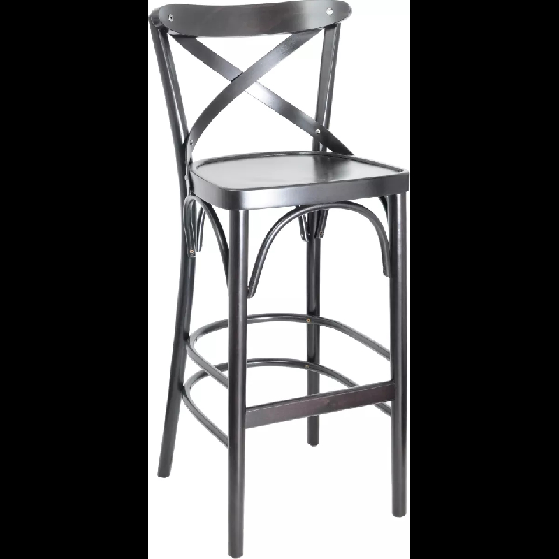 Tabouret CROSS - Hêtre bois courbé - Intérieur - Style bistrot vintage - Réf. 00600002WENG_0