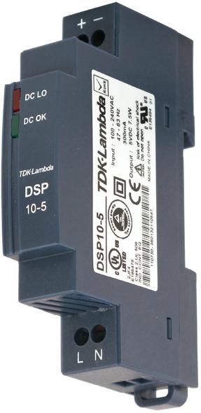 ALIMENTATIONS DC FIXES AU FORMAT RAIL DIN, 5-12-15 OU 24V, 7.5-10W - TDKDSP10