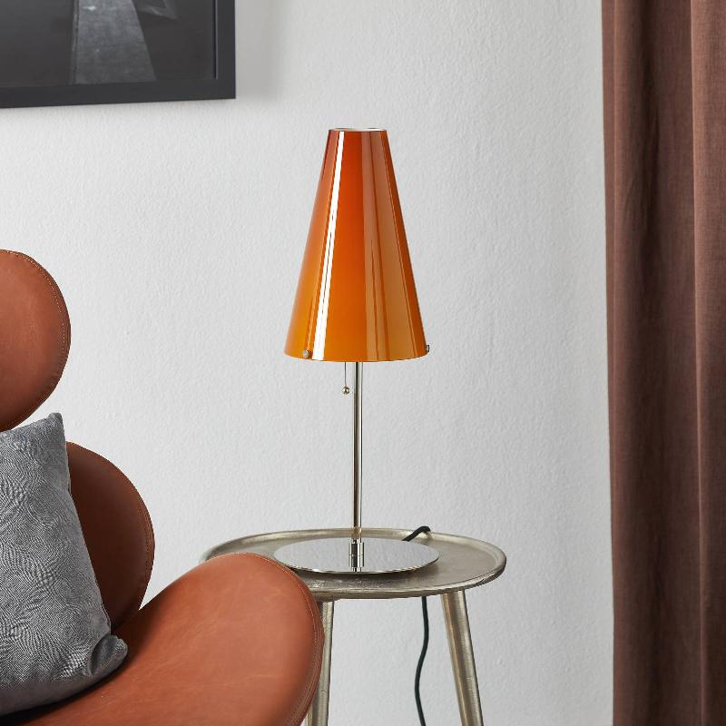 TECNOLUMEN WALTER SCHNEPEL LAMPE DE TABLE, ORANGE
