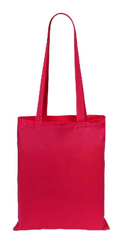 Tote bag publicitaire - coloré, 100% coton, 140 g/m², anses longues, rouge_0