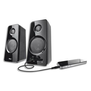 Trust - Ensemble d'enceintes 2.0 avec connectique pour iPod, iPhone, lecteur MP3 - Référence 1902/21560 - 36W crête (18W RMS)_0