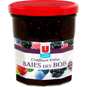U CONFITURE DE BAIES DES BOIS 50% DE FRUITS 370 G_0