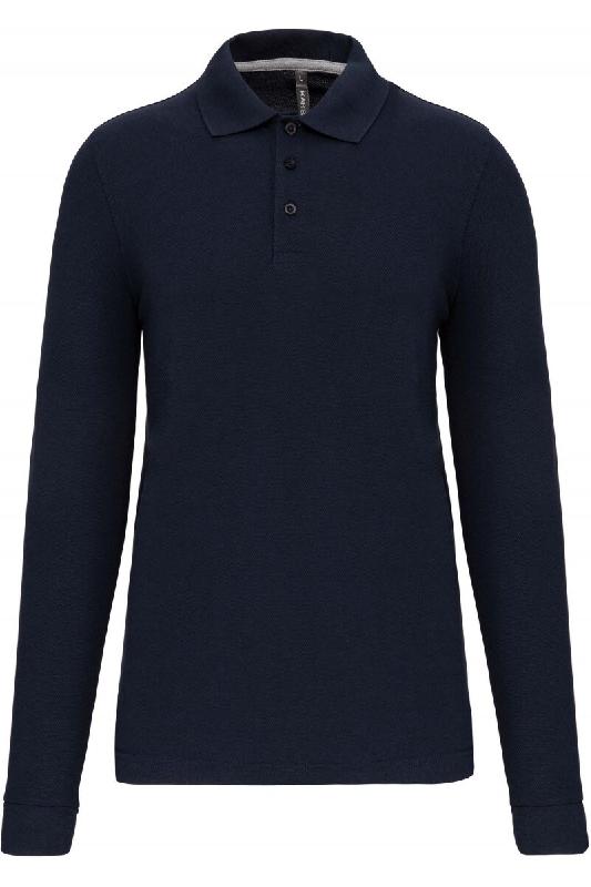 WK Designed To Work Polo manches longues homme Navy M 65% Polyester | 35% Coton - M multicolore 3663938185651_0