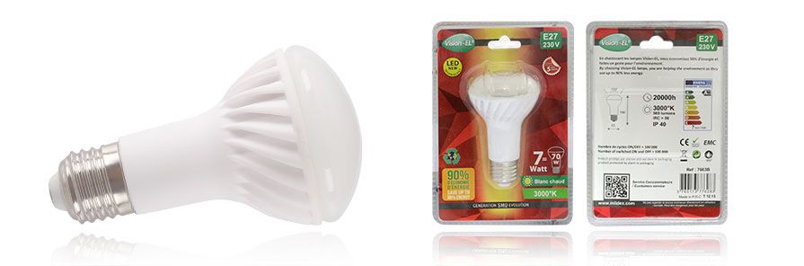 AMPOULE E27 7W 3000K VISION-EL 7663B