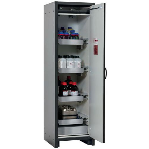 ARMOIRE SÉCURITÉ Q30.195.056.R BLANC-3 TIROIR 1 TIROIR - ASECOS