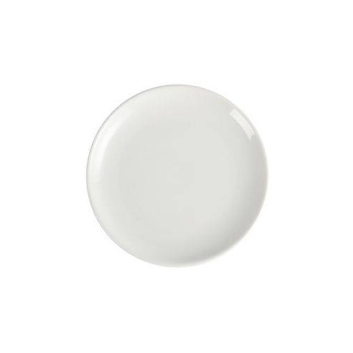 ASSIETTES COUPES EN PORCELAINE BLANCHE OLYMPIA Ø 200 MM - LOT DE 12