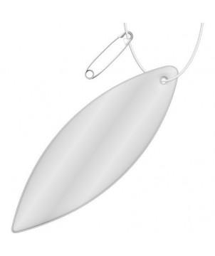 ATTACHE RÉFLÉCHISSANTE EN TPU EN FORME D'ELLIPSE H-12 RFX - BLANC - ACCESSOIRES DE SÉCURITÉ PUBLICITAIRES