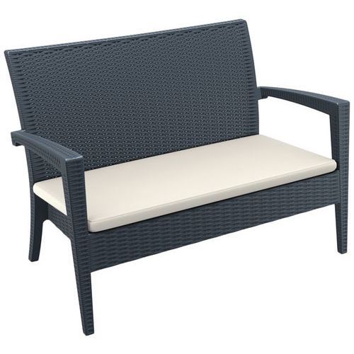 BANQUETTE MIAMI - ANTHRACITE COUSSIN BEIGE - STAMP