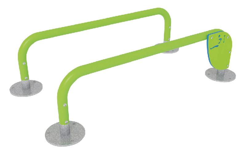 BARRES PARALLÈLES H350MM - FIXATION PLATINES - MANUTAN COLLECTIVITÉS