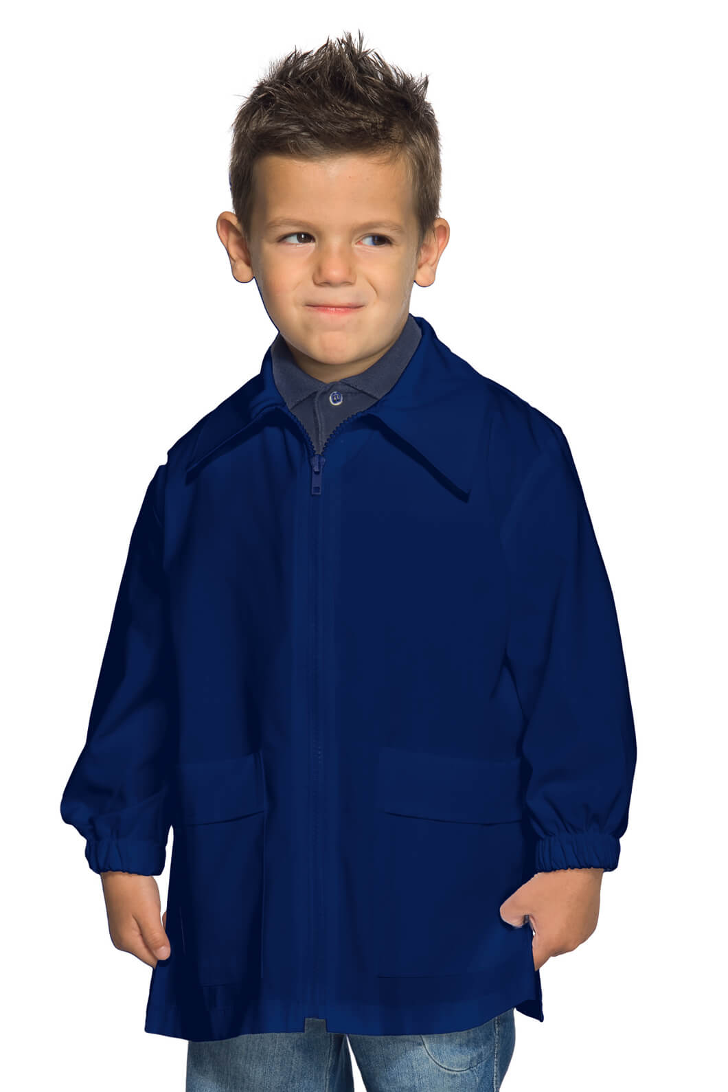 BLOUSE DE TRAVAIL BLEUE MARINE POUR ENFANT