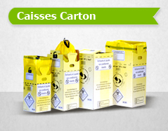 Caisse carton 12L - étanche - déchets de soins à risques infectieux - conforme ADR et NFX 30-507_0