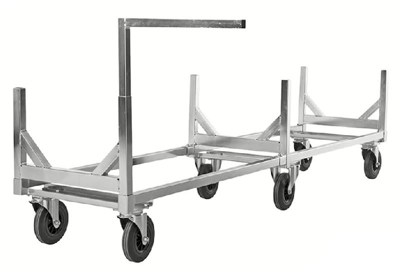 Chariot pour charges longues - 2800 mm - KM124 - acier électro-galvanisé - capacité 800 kg_0