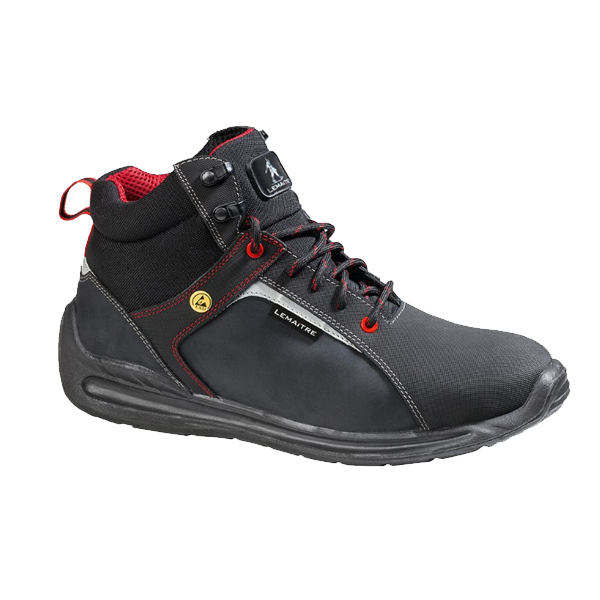 CHAUSSURES DE SÉCURITÉ HAUTES LEMAITRE SUPER X HIGH S3 CI ESD NOIRES – TAILLE 44