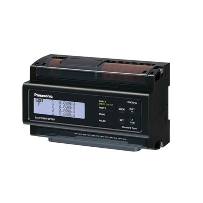 Compteur d'énergie AKW263100A - Série KW2M - Rail DIN - Mesures kW, kWh, kvar, A, V, PF, Hz, Température °C_0