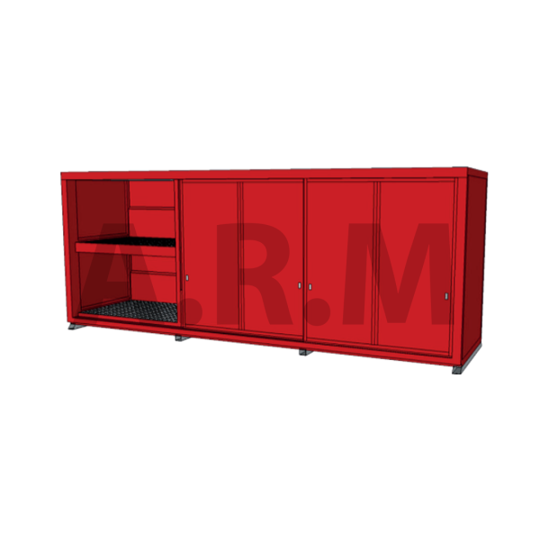 Conteneur isolé - 9 mètres - 2 niveaux pour stockage_0