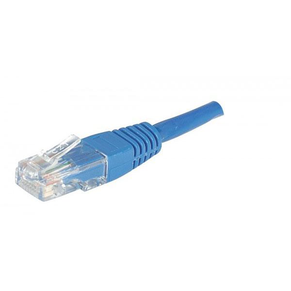 CORDON RJ45 CATEGORIE 5E U/UTP BLEU - 1 M