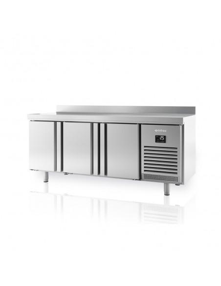 Desserte positive 3 portes GN1/1 adossée Infrico - Fabrication inox AISI304 - Référence : BMGN1960II_0
