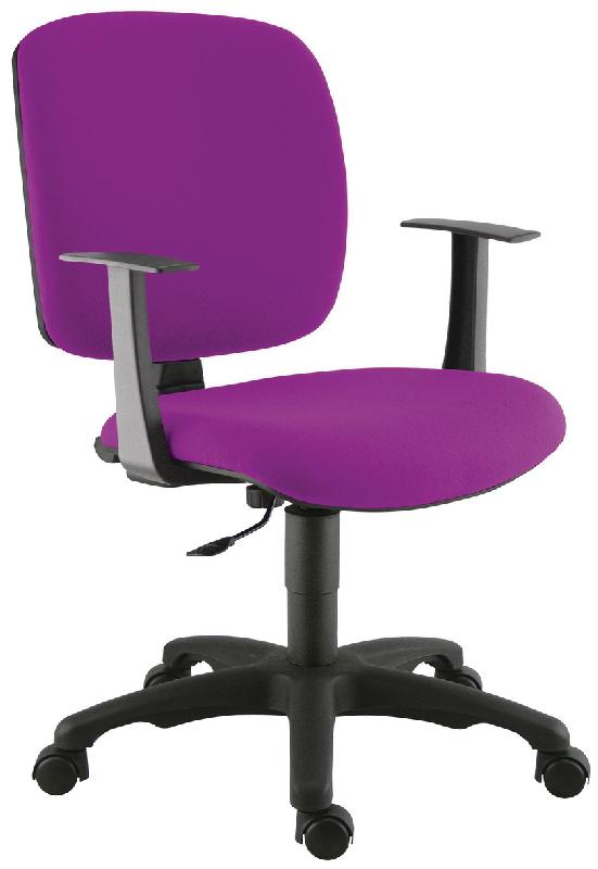FAUTEUIL DE BUREAU KAOLA DOSSIER BAS COLORIS MAGENTA - MANUTAN COLLECTIVITÉS