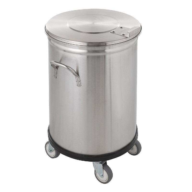 GastroHero Poubelle 50 litres - Basic - inox AB50-BASIC_0