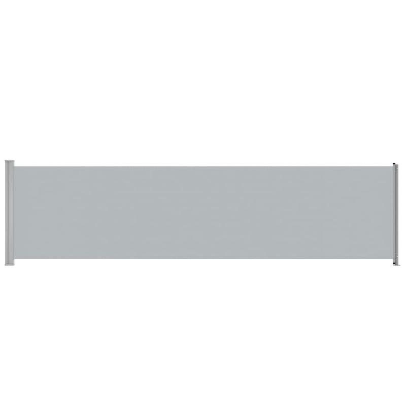 Helloshop26 - Auvent latéral rétractable de patio 600x160 cm gris 02_0007385 - gris acier 3000390624630_0