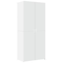 Helloshop26 - Buffet bahut commode armoire meuble de rangement organisateur cuisine salle de séjour salon haut 80 x 42,5 x 185 cm 02_0032774 - 300021_0