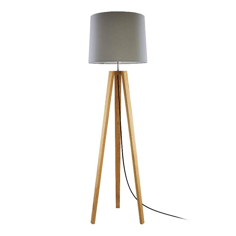 HERZBLUT ANNI LAMPADAIRE, CHÊNE HUILÉ/TAUPE