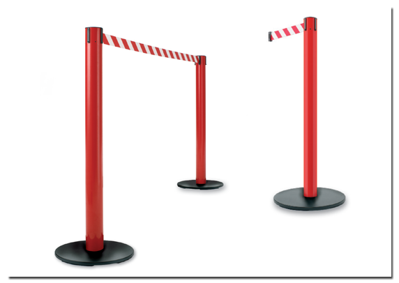 Poteau de signalisation Industry - Sangle pour milieu industriel - Base ultra mince et durable_0