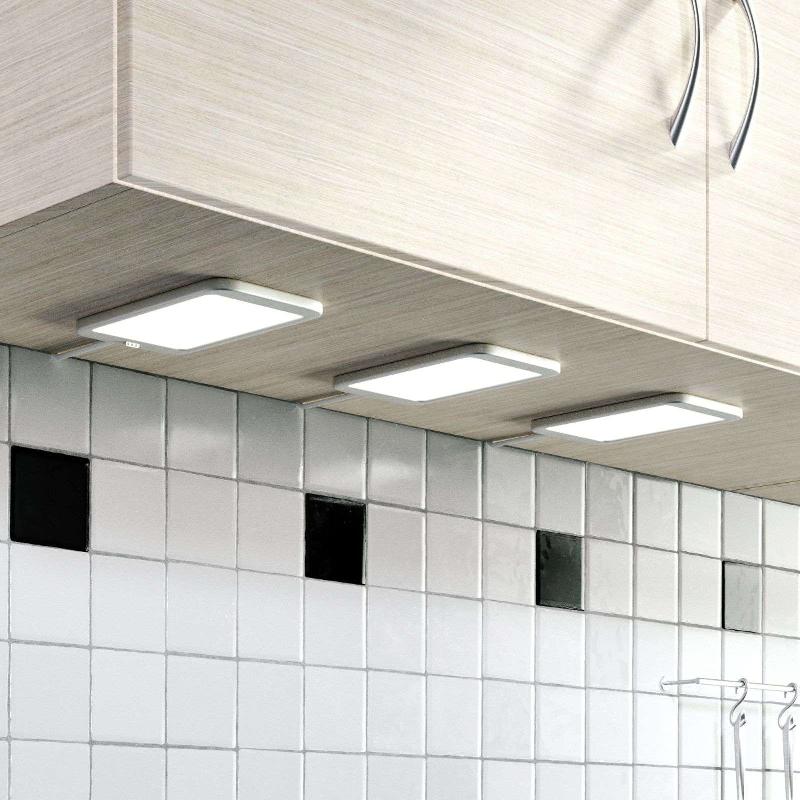 LINDBY SVELA LAMPE SOUS MEUBLE LED, X3 ARGENTÉE