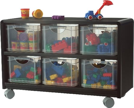 MEUBLE DE RANGEMENT MOBILE COLORIS NOIR - MANUTAN COLLECTIVITÉS