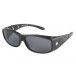 New C100 - Surlunette Meosis - Polyamide noir soft - Calibre 65 x 13 mm - Verres polarisants fumés indice 3_0
