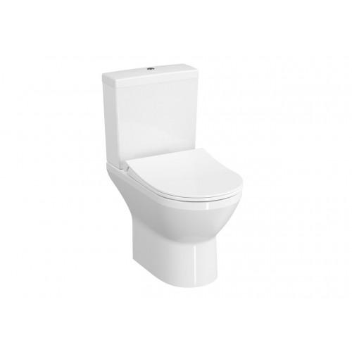 PACK WC À POSER SANS BRIDE ARRIÈRE OUVERT AVEC ABATTANT SLIM - INTEGRA VITRA FLUSH 2.0 VITRA