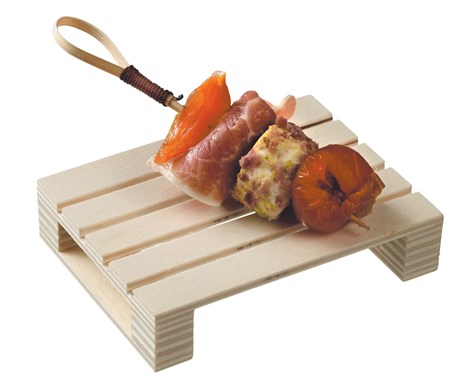 PALETTE DE PRÉSENTATION SOLIA BOIS 8 X 6 CM (VENDU PAR 180)