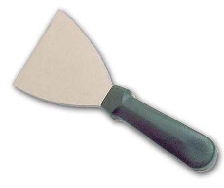 PALETTE TRIANGLE INOX MANCHE POLYPROPYLÈNE 8 CM