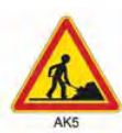 Panneau de chantier AK - Sodimar - acier galvanisé avec pieds plats et certification NF_0