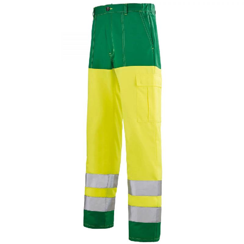PANTALON DE TRAVAIL HIVI JAUNE ET VERT ALPIN SAPIVOG A. LAFONT