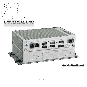 PC industriel fanless à processeur G-T40E 1.0GHz, 4G RAM w/2xLAN,4xCOM,1xmPCIe,2xiDOOR - Référence: UNO-2372G-E022AE_0