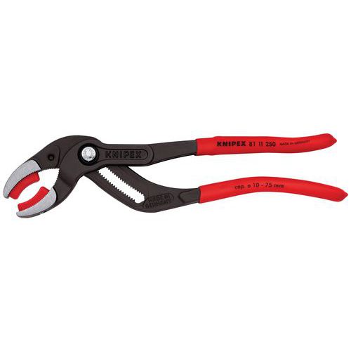 PINCE POUR SIPHONS ET CONNECTEURS À BECS PLASTIQUE - GAINAGE PVC - KNIPEX