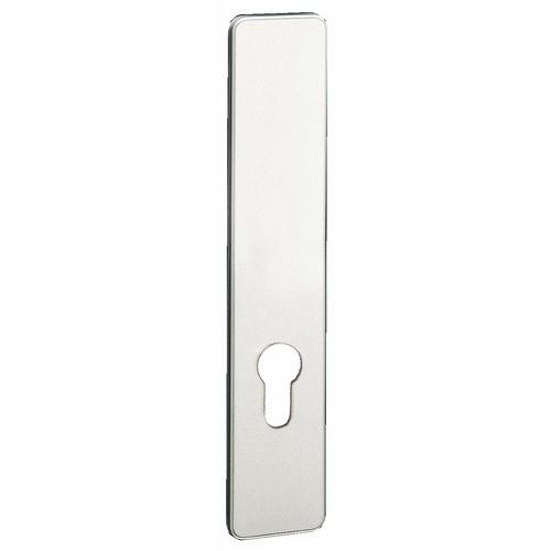 PLAQUE AVEUGLE POUR PORTE - ALU ARGENT - EA 195 MM - GOLF VACHETTE