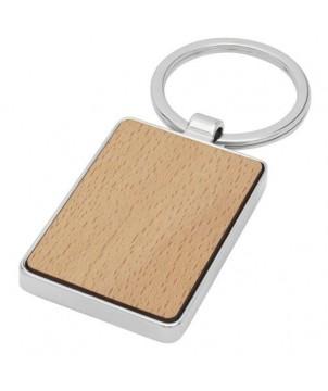 PORTE-CLÉS RECTANGULAIRE MAURO EN BOIS DE HÊTRE - NATUREL - PORTE-CLÉS PUBLICITAIRES PERSONNALISÉS