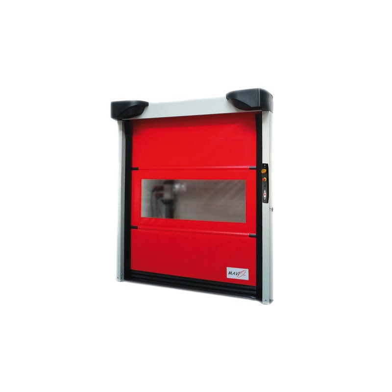Porte rapide Mavi-One - souple, à enroulement, utilisation intérieure - 3250 x 3250 mm_0