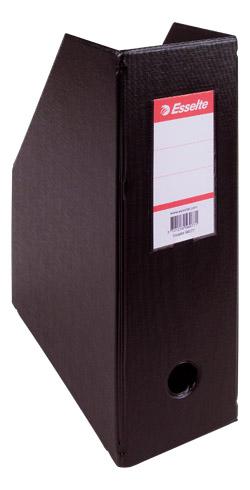 LOT DE 10 - RANGE-REVUES ESSELTE CLASSIC-BOX NOIR DOS 10 CM