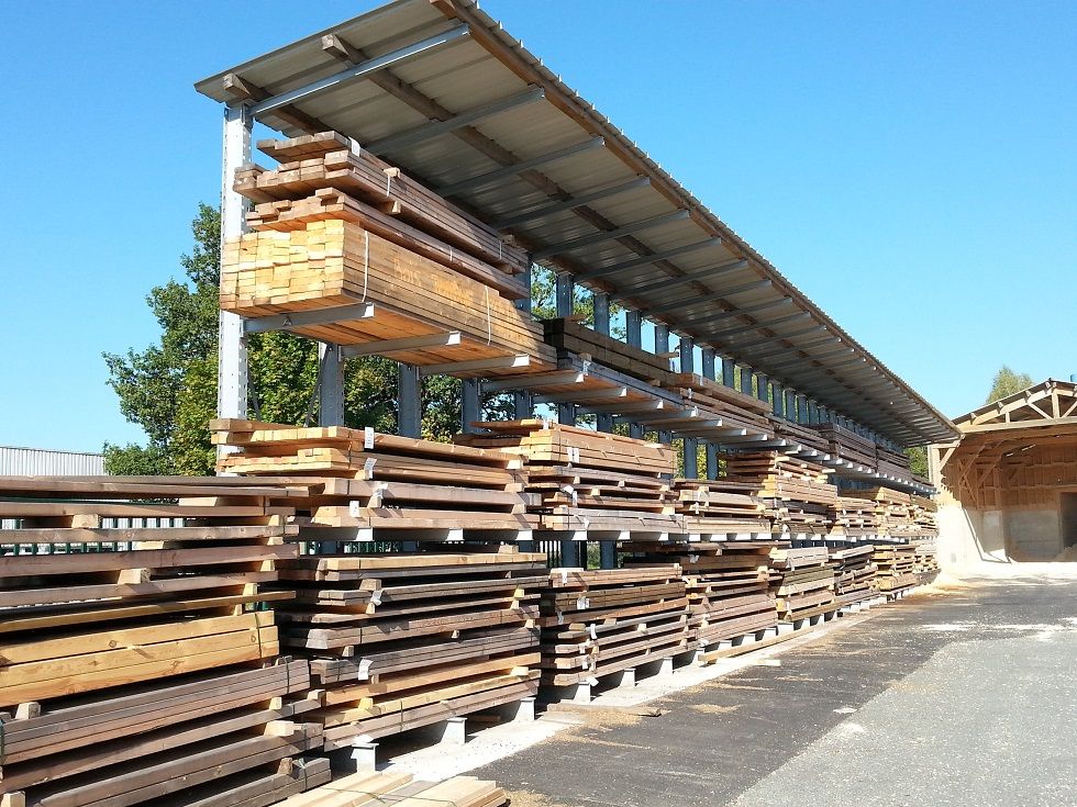 Rayonnage cantilever - stockage charges longues - tubes, bois_0