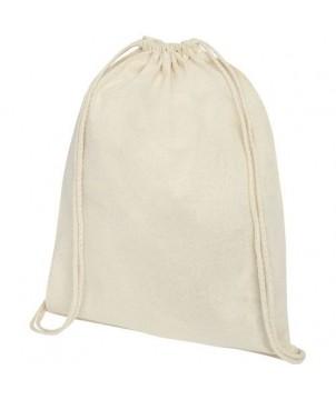 SAC À DOS OREGON EN COTON DE 140 G/M² AVEC CORDON DE SERRAGE 5L - NATUREL - SACS À DOS PUBLICITAIRES PERSONNALISÉS