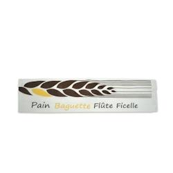 Sacs baguettes kraft blanc 35 gr impression ppt - 10 + 5 x 48 cm (1000 unités) - multicolore papier 100480KBLPPT_0