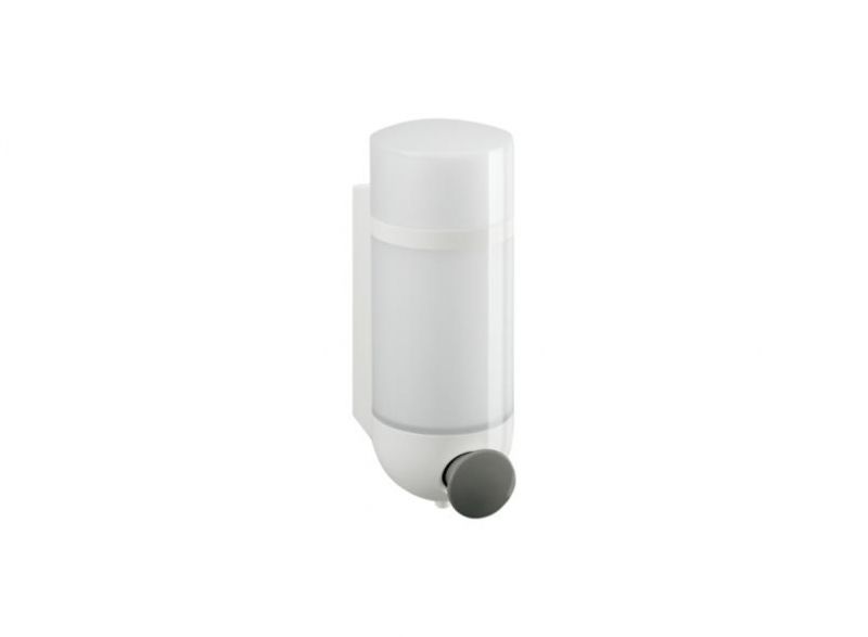 Sensoric - distributeur de savon HEWI - largeur 70 mm, hauteur 208 mm, profondeur 122 mm, récipient cylindrique, contenance 500 ml, protection antivol_0