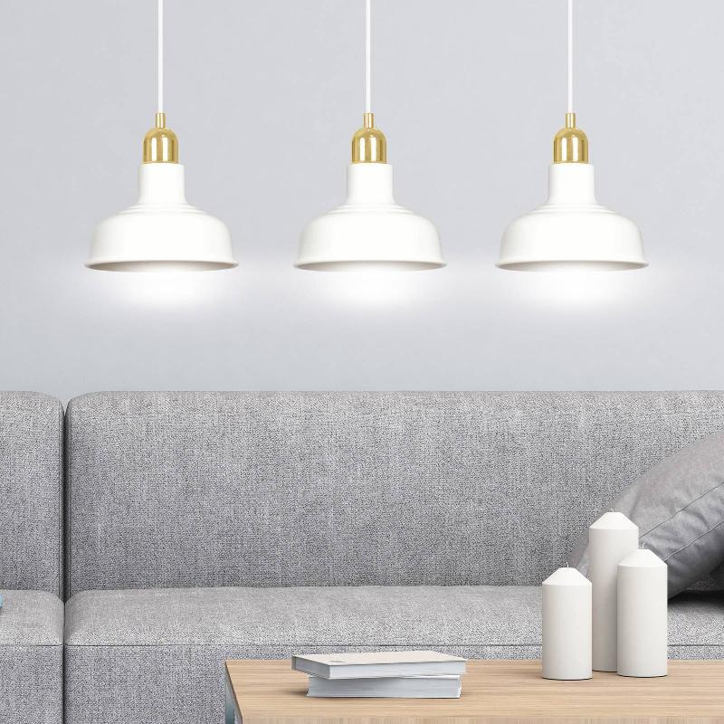 EMIBIG LIGHTING SUSPENSION GUBO, À 3 LAMPES, BLANC