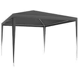 Tectake Pavillon FARAH imperméable avec système enfichable 3x3m - gris - 405962 - gris plastique 405962_0