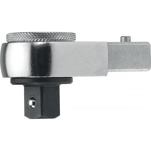 TÊTE CLIQUET COMPACT - ATTACHEMENT 14X18 MM - CARRÉ 1/2